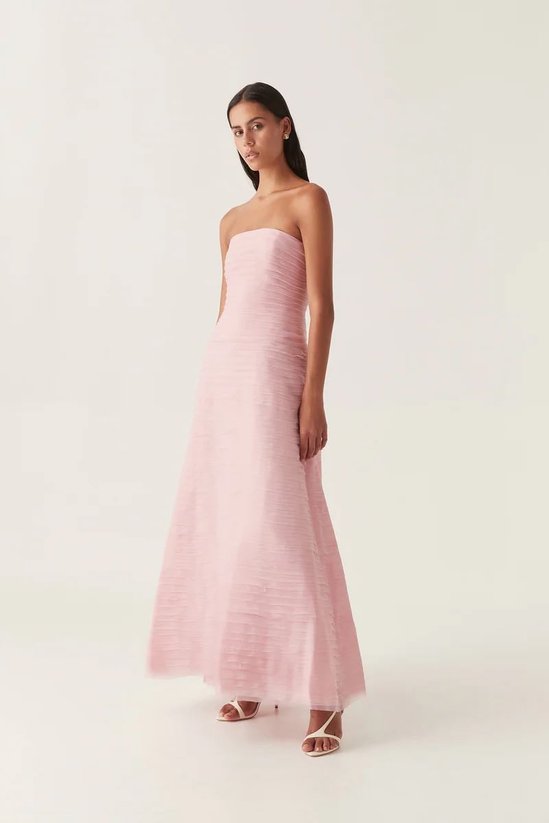 AJE SOUNDSCAPE MAXI DRESS - CHALK PINK photo 2