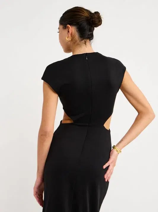 Acler Sturmer Midi Dress in Black Size 14 photo 2
