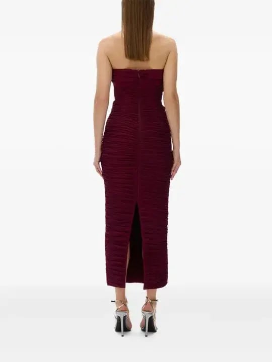 Rachel Gilbert Jensen Dress Merlot Size 10 photo 4