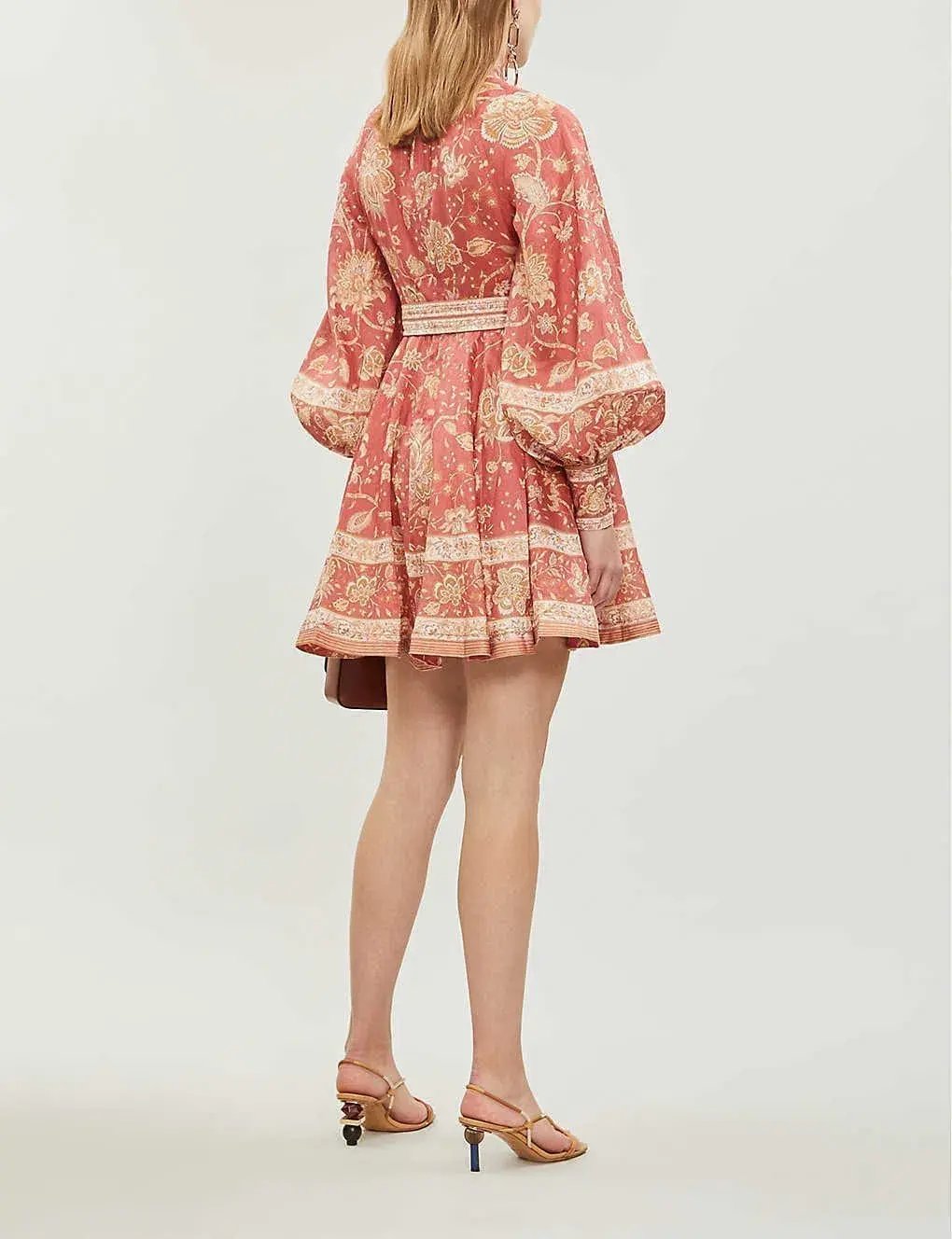Zimmermann Veneto Border Short Dress Floral Size 1 / Au 10 photo 3