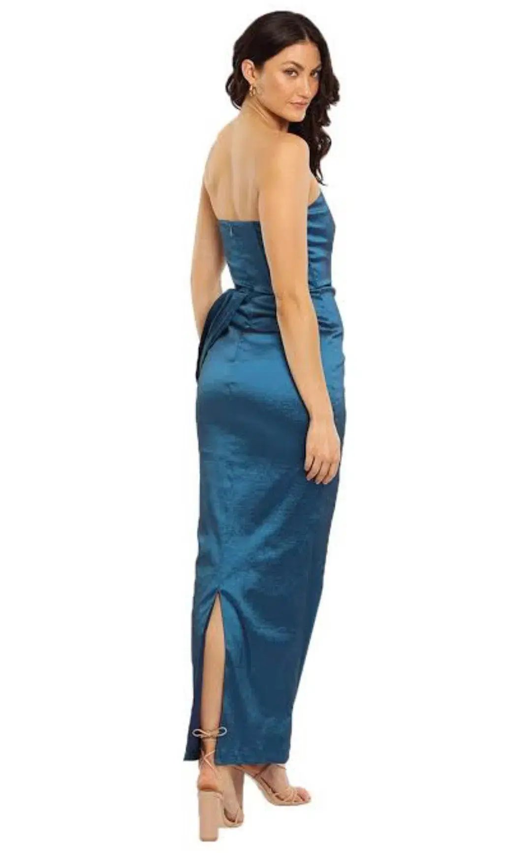 Elle Zeitoune One Shoulder Satin Dress photo 2