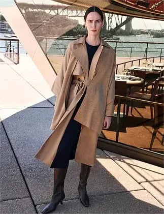 Double Cloth Trench Coat Size 16 photo 3