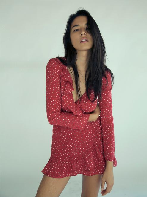 Realisation Par The Alexandra Dress Red Star Size 6 photo 4