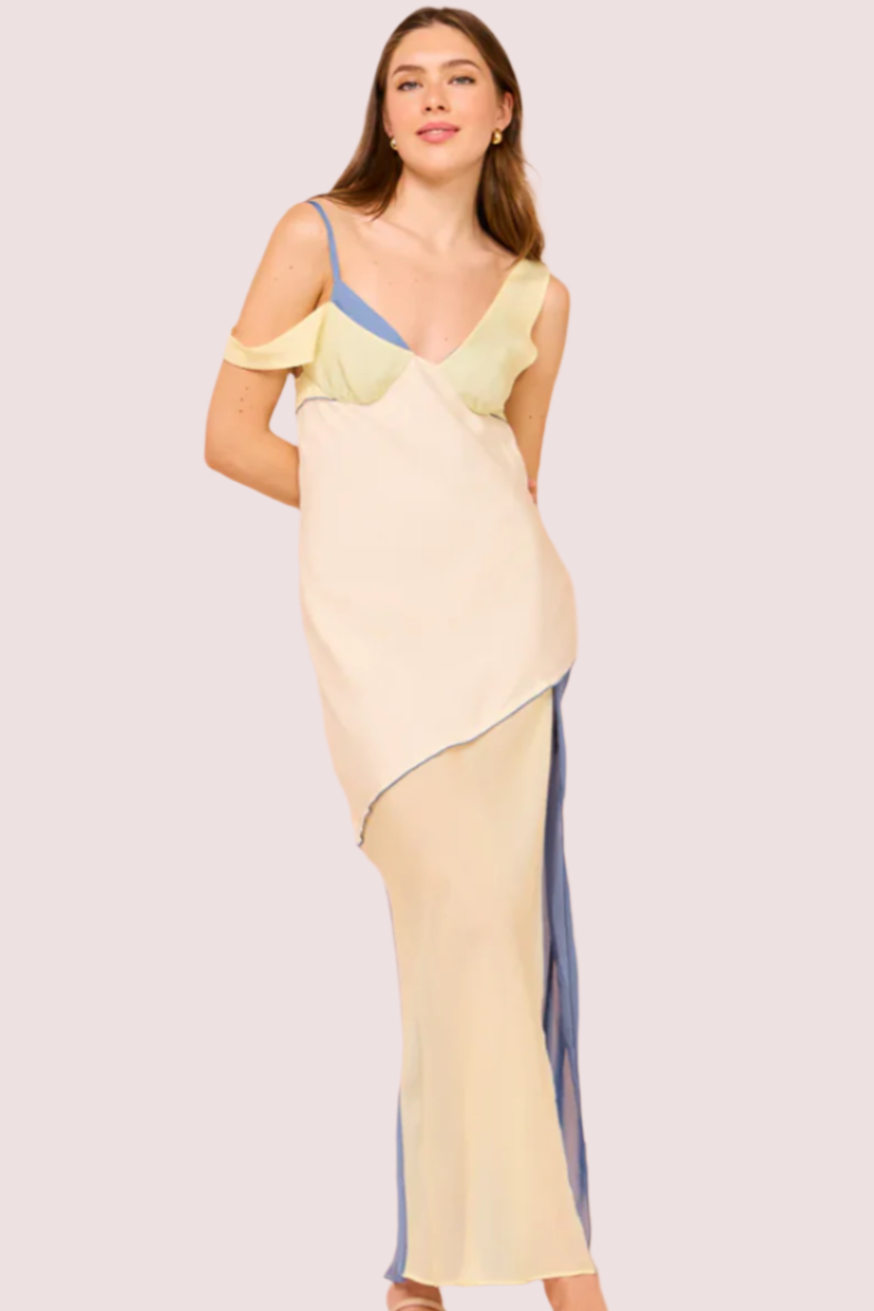 Sir The Label Thames Splice Midi Dress photo 2