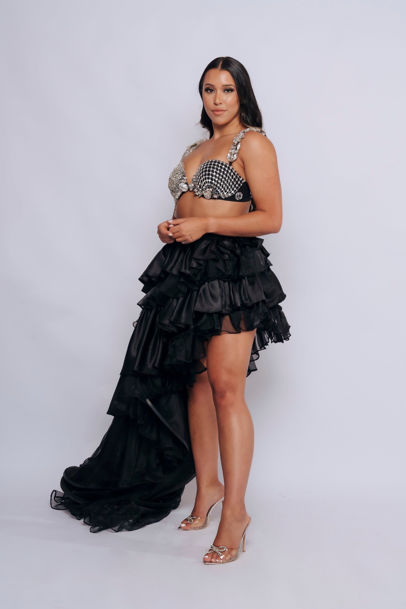 CHARMAINE BRA BY VEE LOVE SILVER/BLACK photo 2
