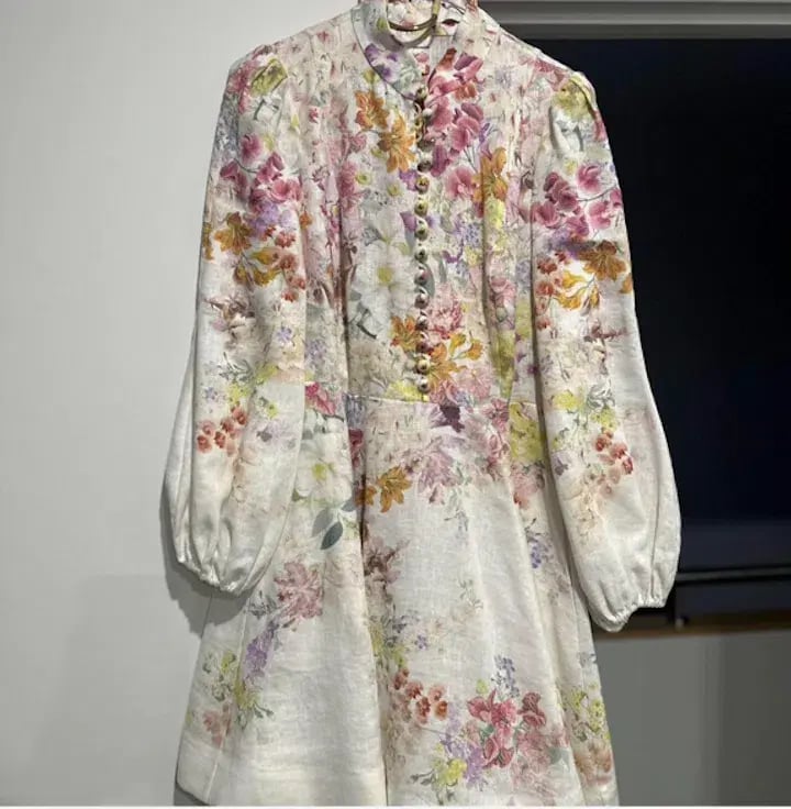 Zimmermann Natura Buttoned Mini Dress photo 11