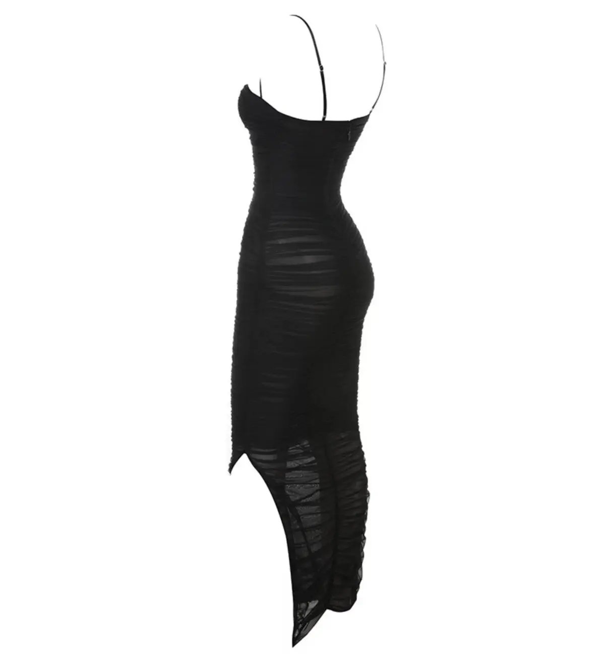 House of CB Fornarina Organza Mesh Maxi Dress Black Size AU 12 photo 7