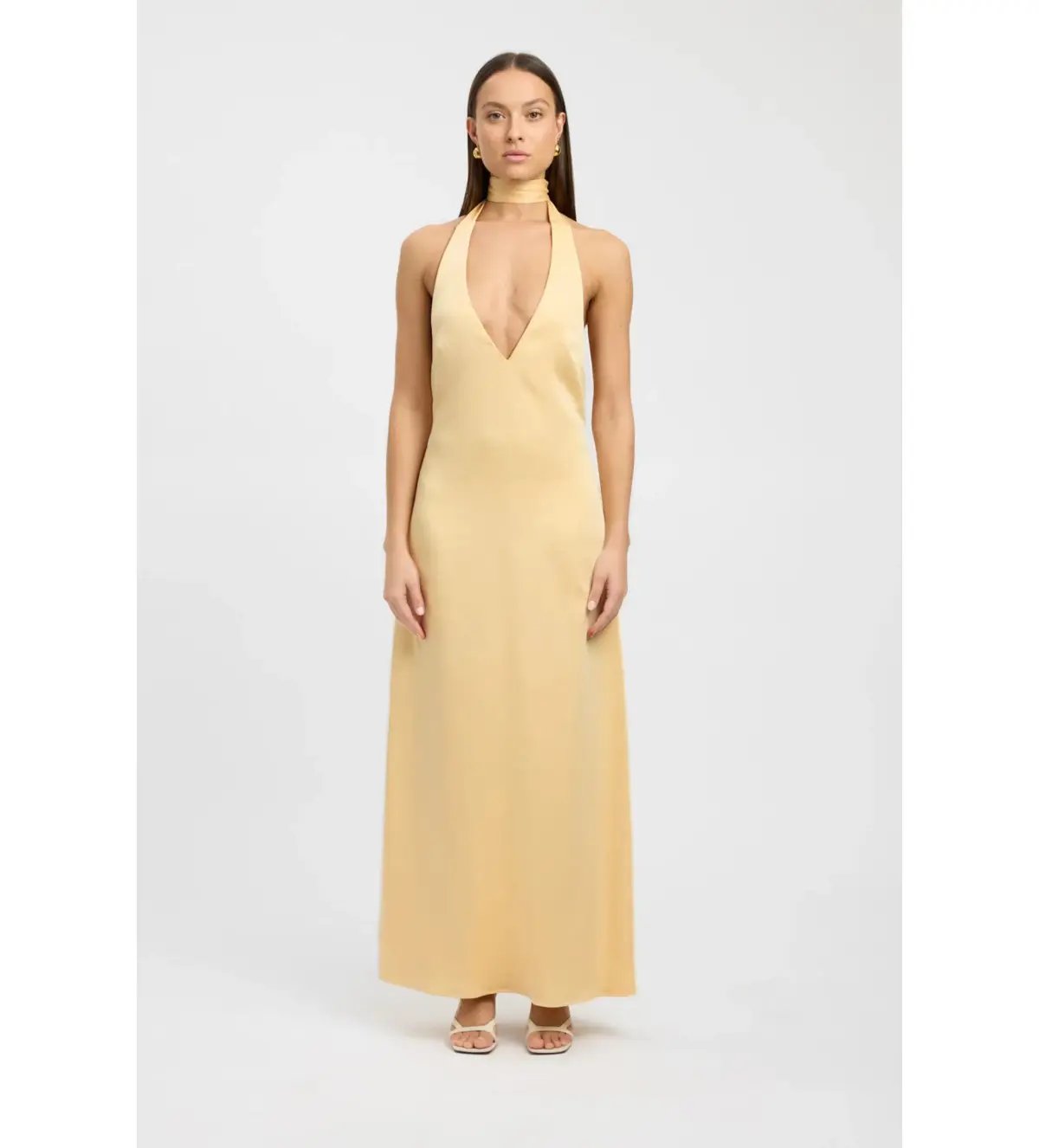 Kookai Milan Maxi Dress in Yellow Size AU  6 photo 3