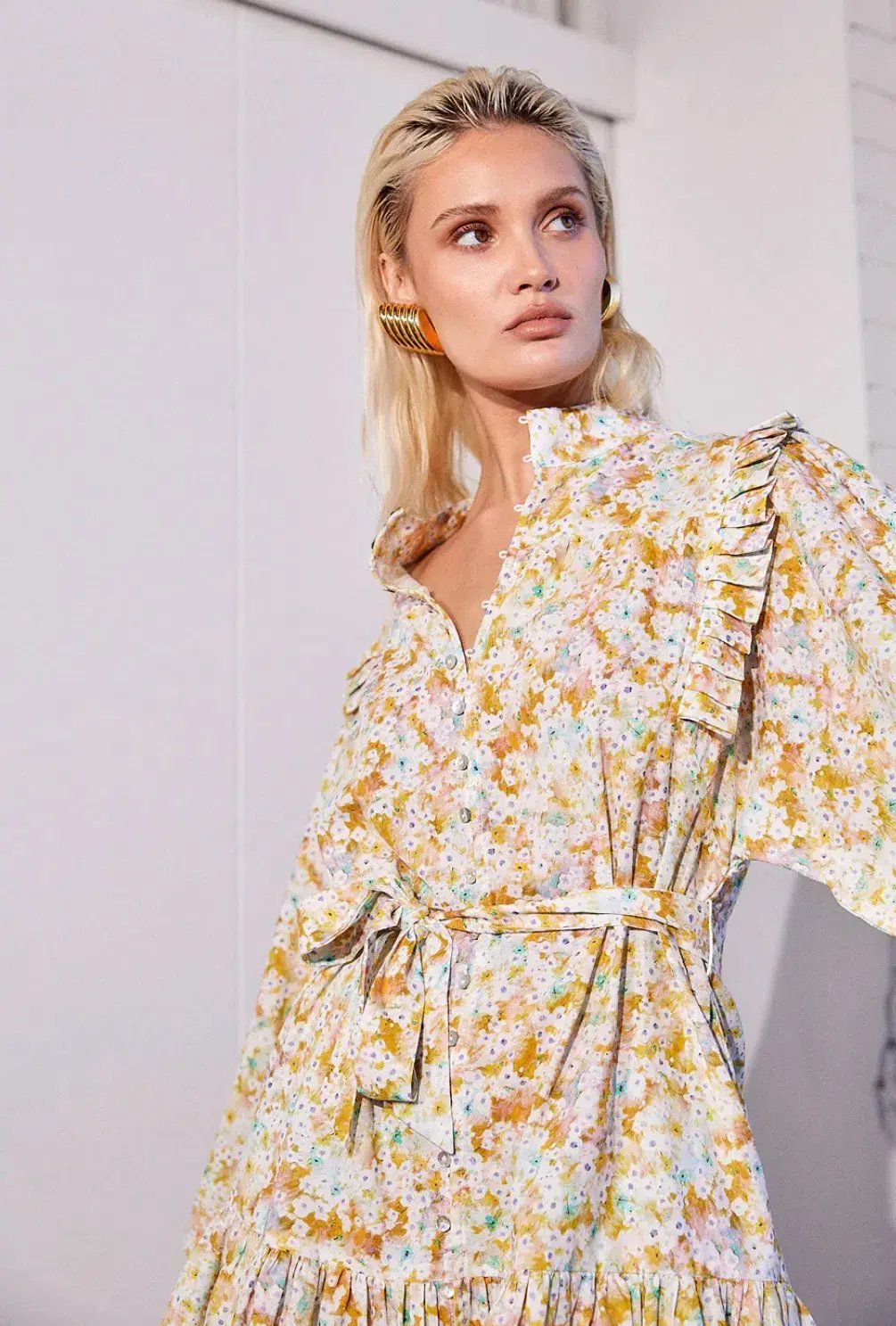 La Bohème Girls Lourdes Mini Dress Zima Floral Size AU 10 photo 3