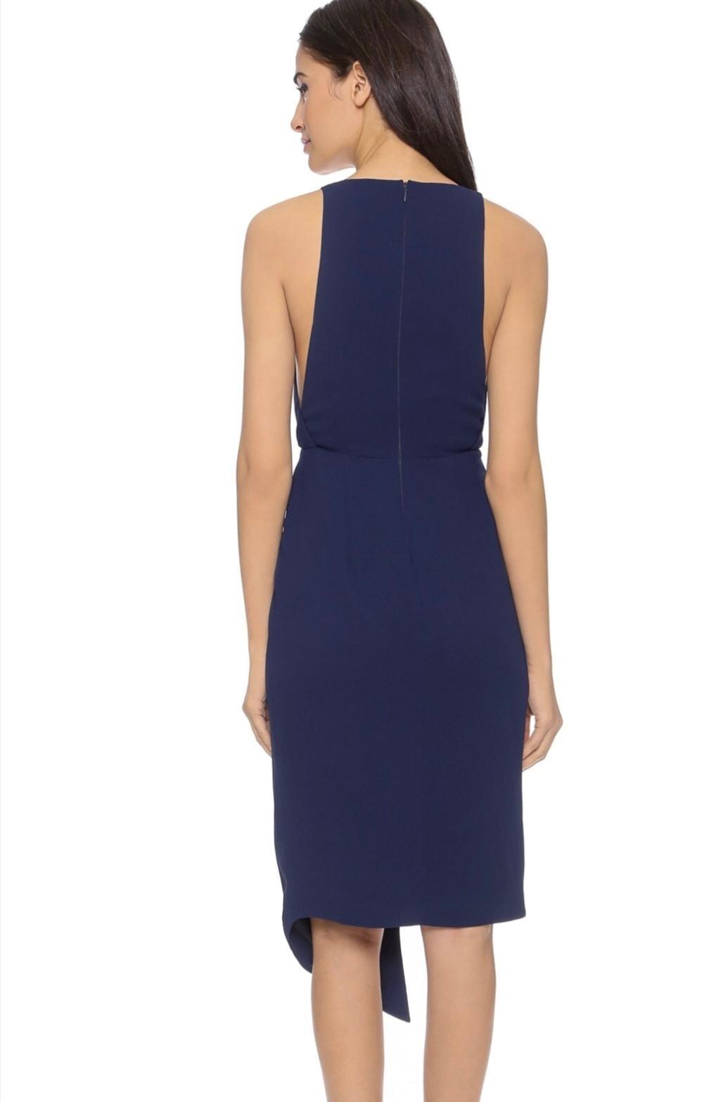 Nicholas Deep V Dress Navy Size 12 photo 2