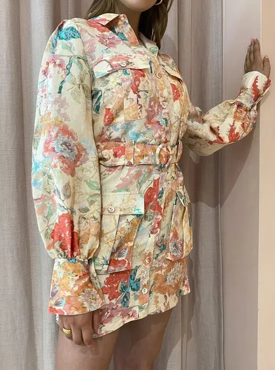 Significant Other Odessa Dress Picnic Peonies Size 14 photo 2