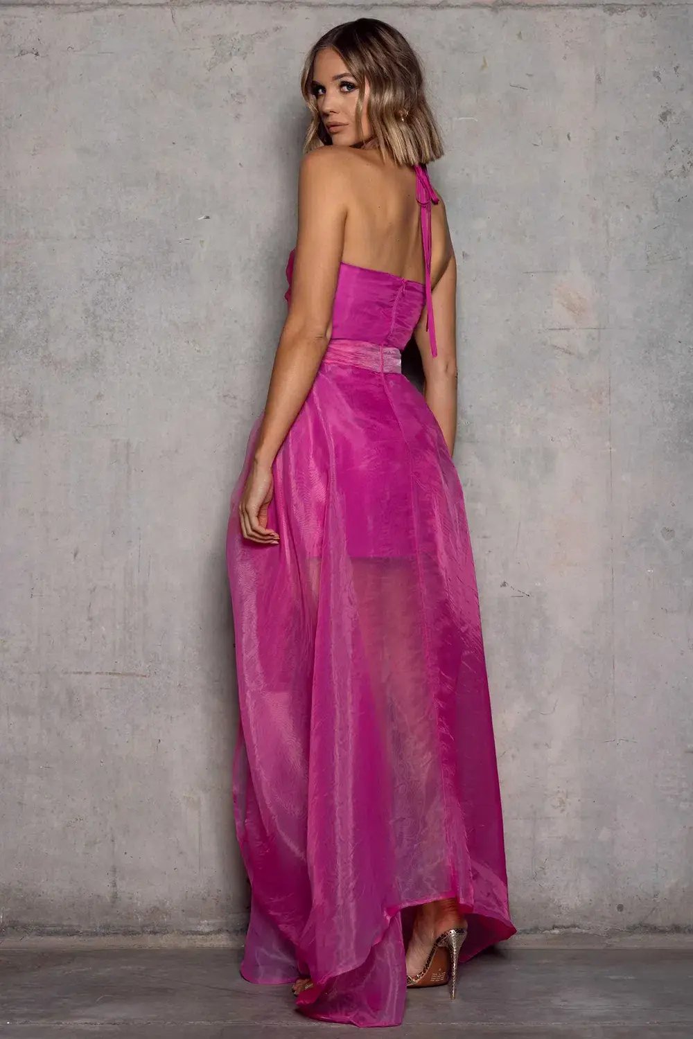 Elle Zietoune Laylani Maxi Dress Pink Size 8 photo 2