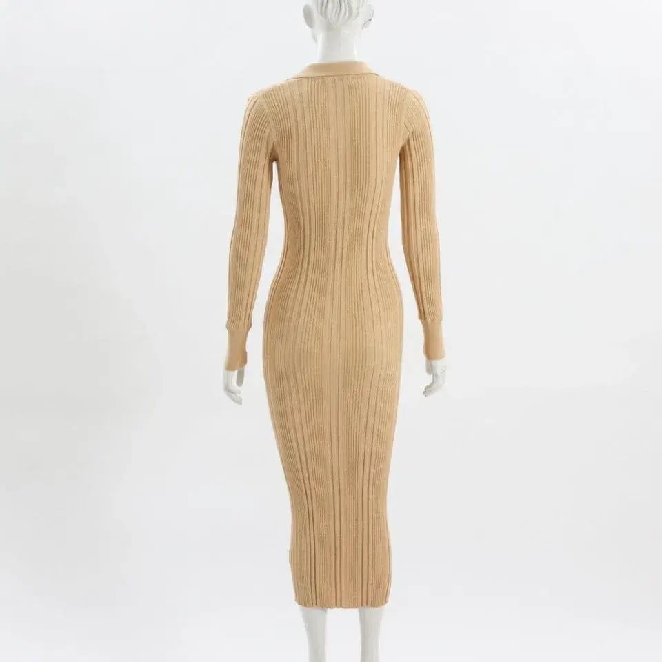 Manning Cartell Split Screen Knit Dress Nude Size AU 8 photo 2