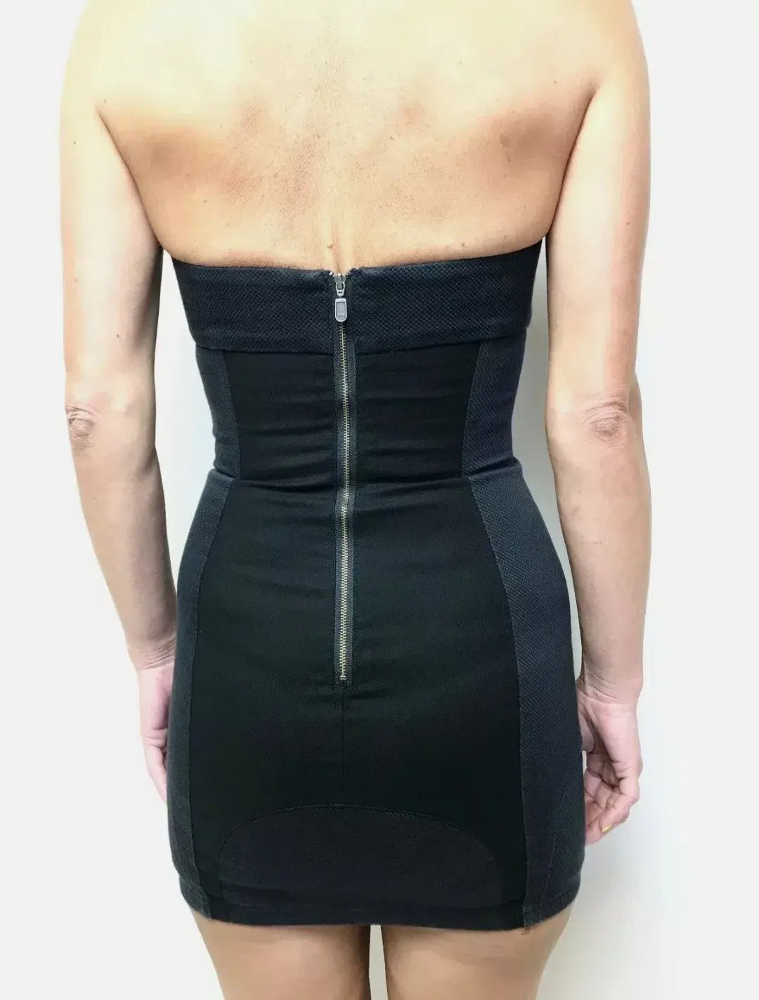 Sass & Bide Underlines Mini Dress Black Size 40 photo 3