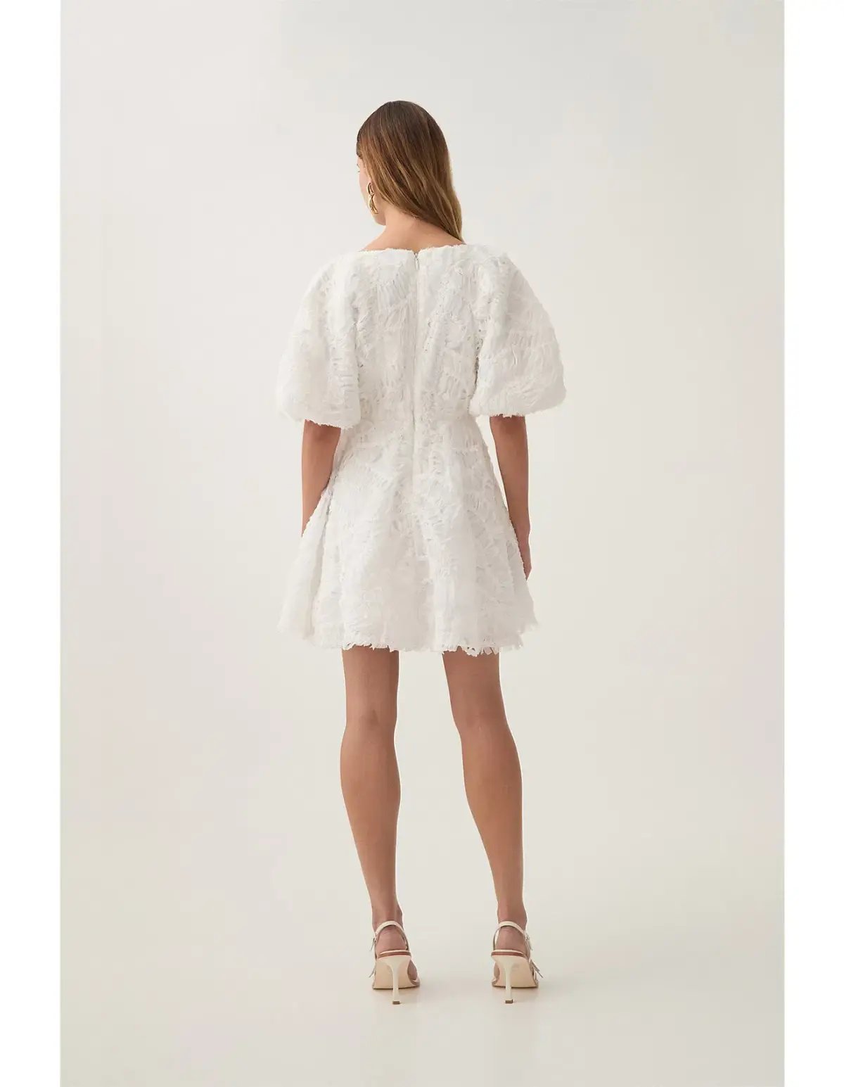 Aje Florential  Swing Mini Dress White Size  8 photo 3