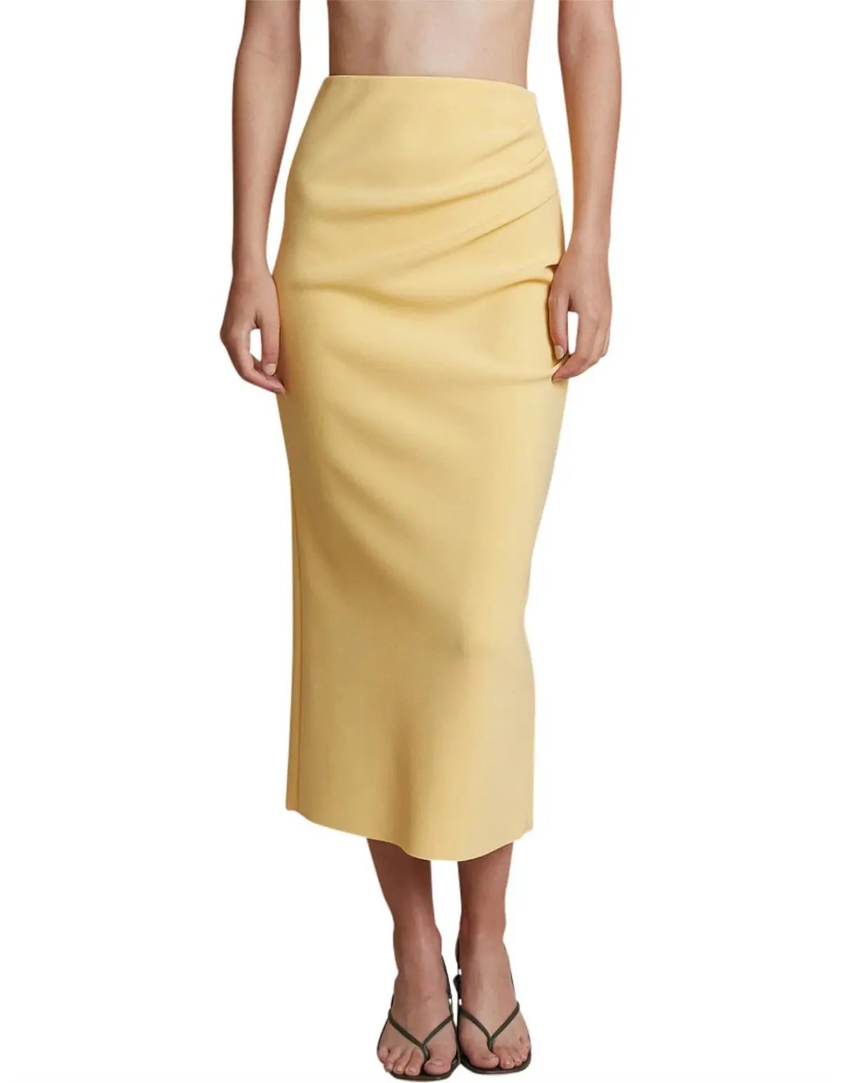 Bec & Bridge  Noa Midi Skirt Yellow Size 12 photo 4