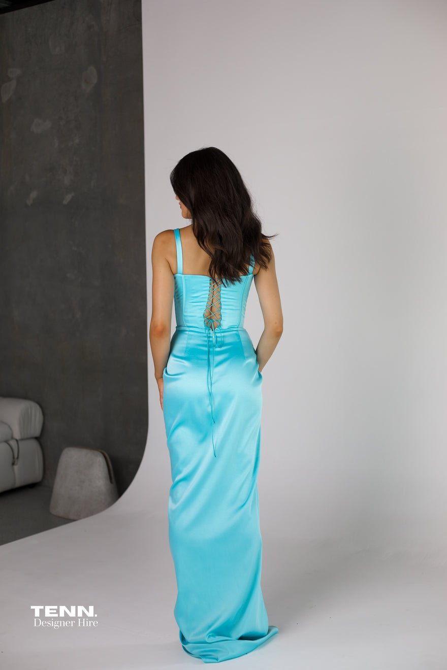 Lia Stublla Aimee Gown - Aqua photo 2