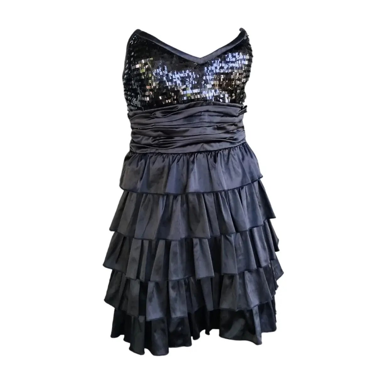 Elle Zeitoune Christina Mini Dress Black Size 10 photo 4
