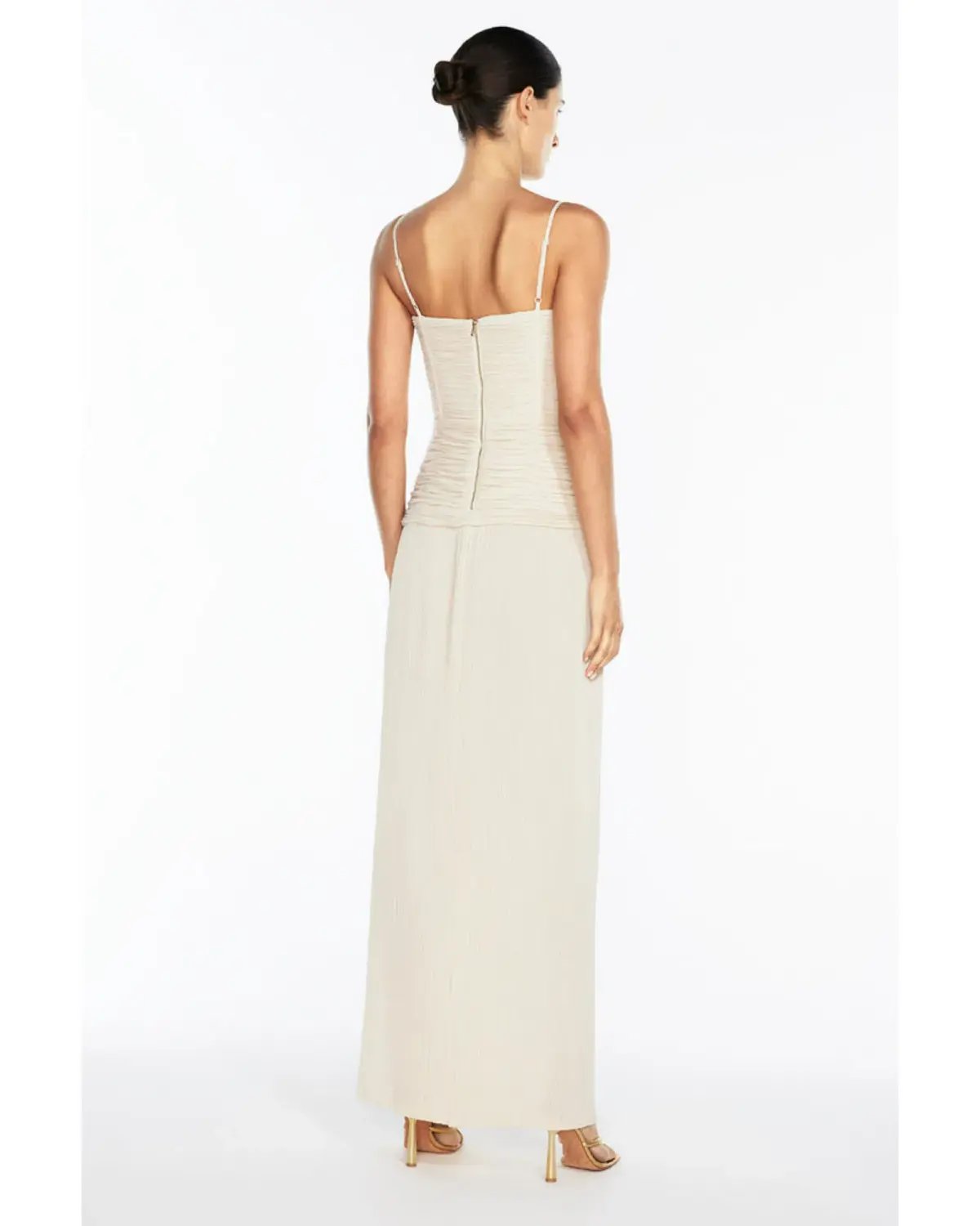 Manning Cartell Double Time Pleat Dress Nougat Size AU 8 photo 3