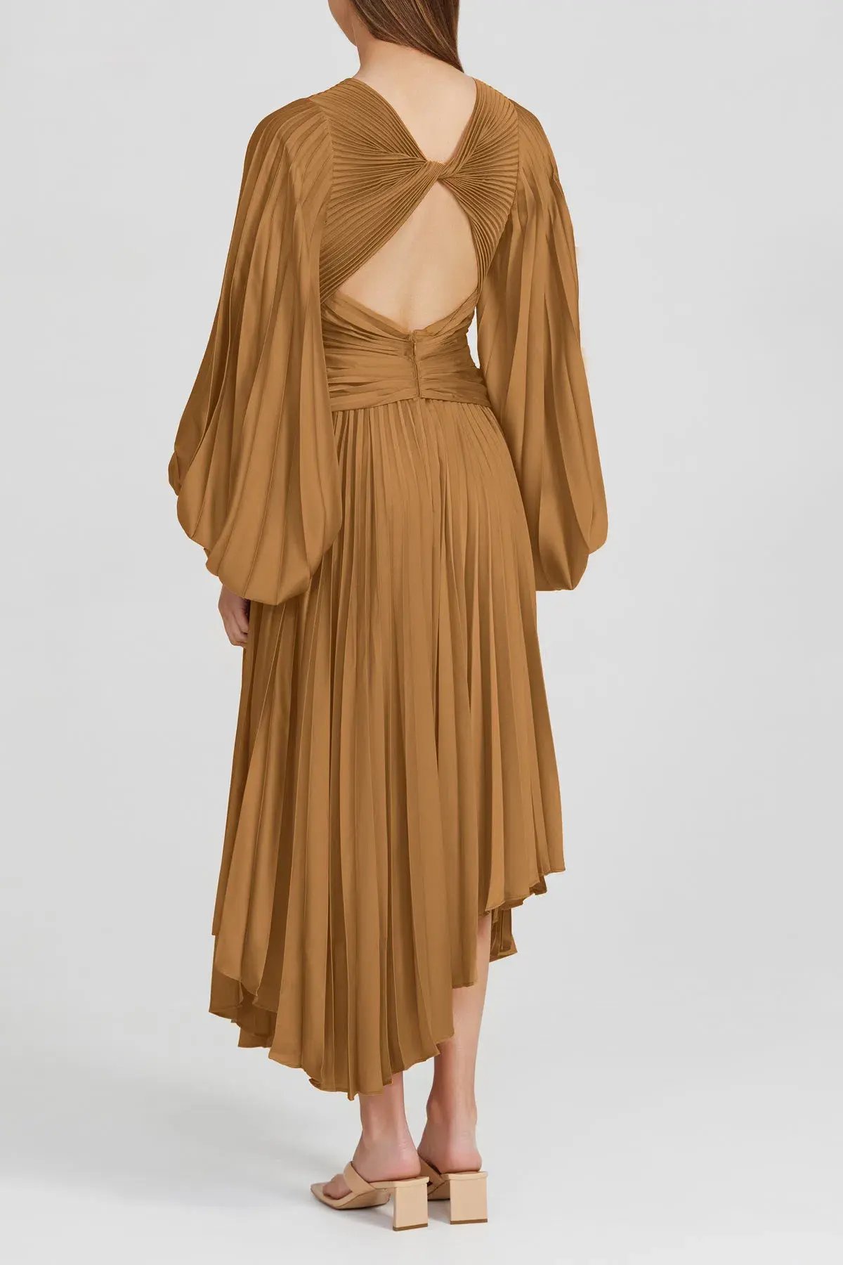 Acler Palms Dress Brown Size 10 photo 2