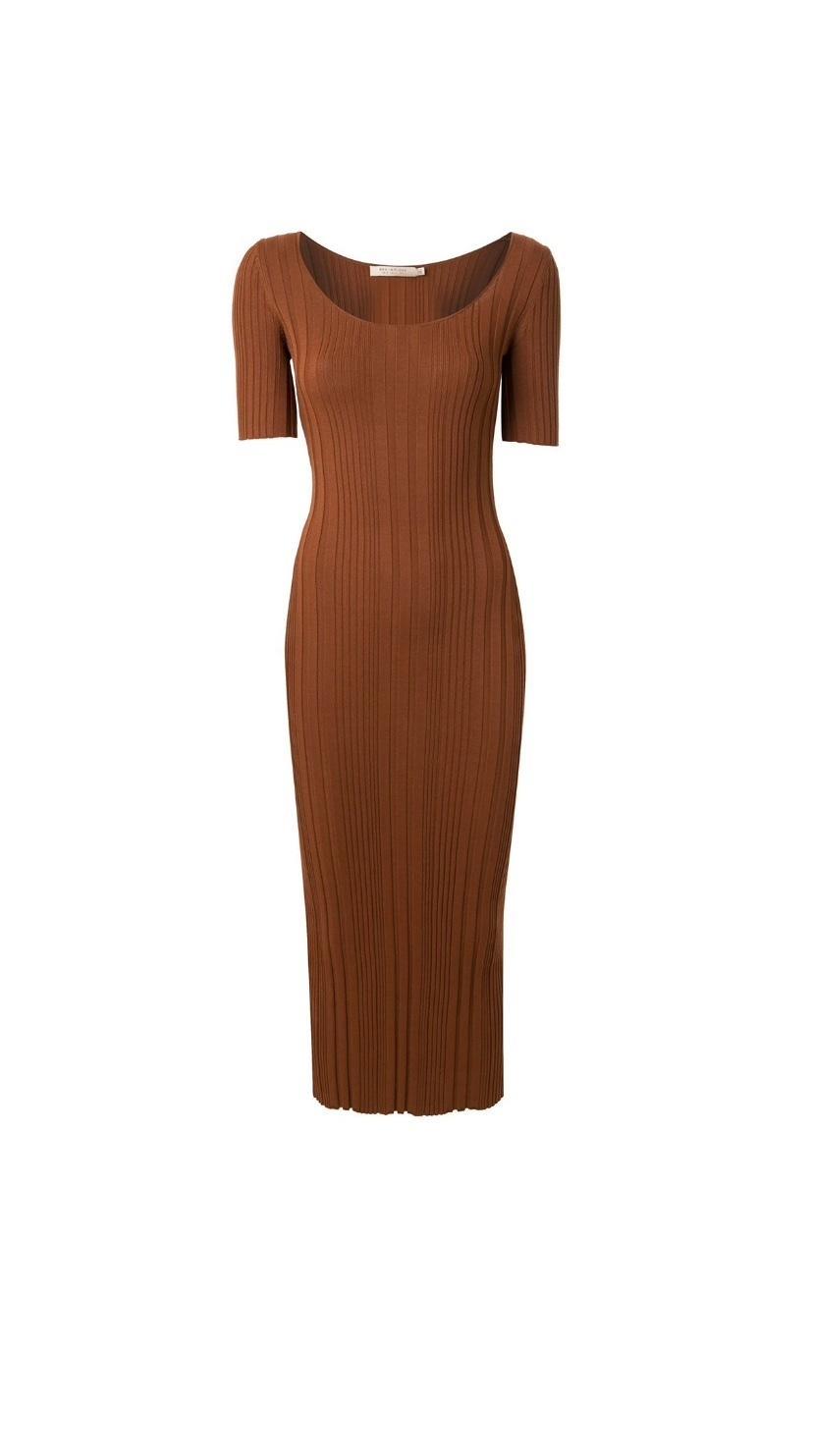 Bec & Bridge Toulouse Knit Dress brown size 6 photo 2