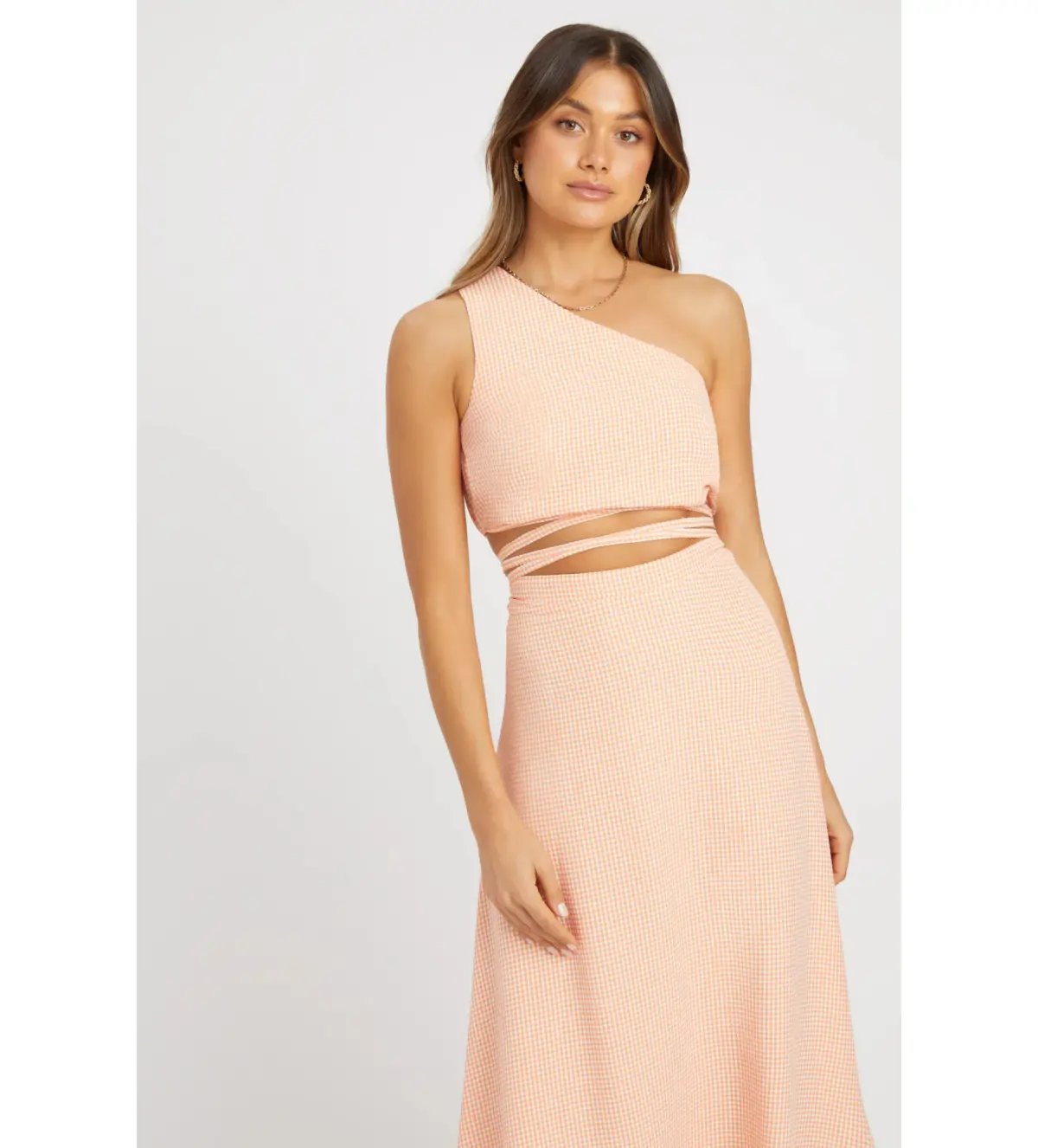 Kookai Brady Tie Top and Midi Skirt Set in Multi Size AU 12 photo 3
