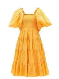 Aje Midi Cherished Dress Orange Size 8 / S photo 2