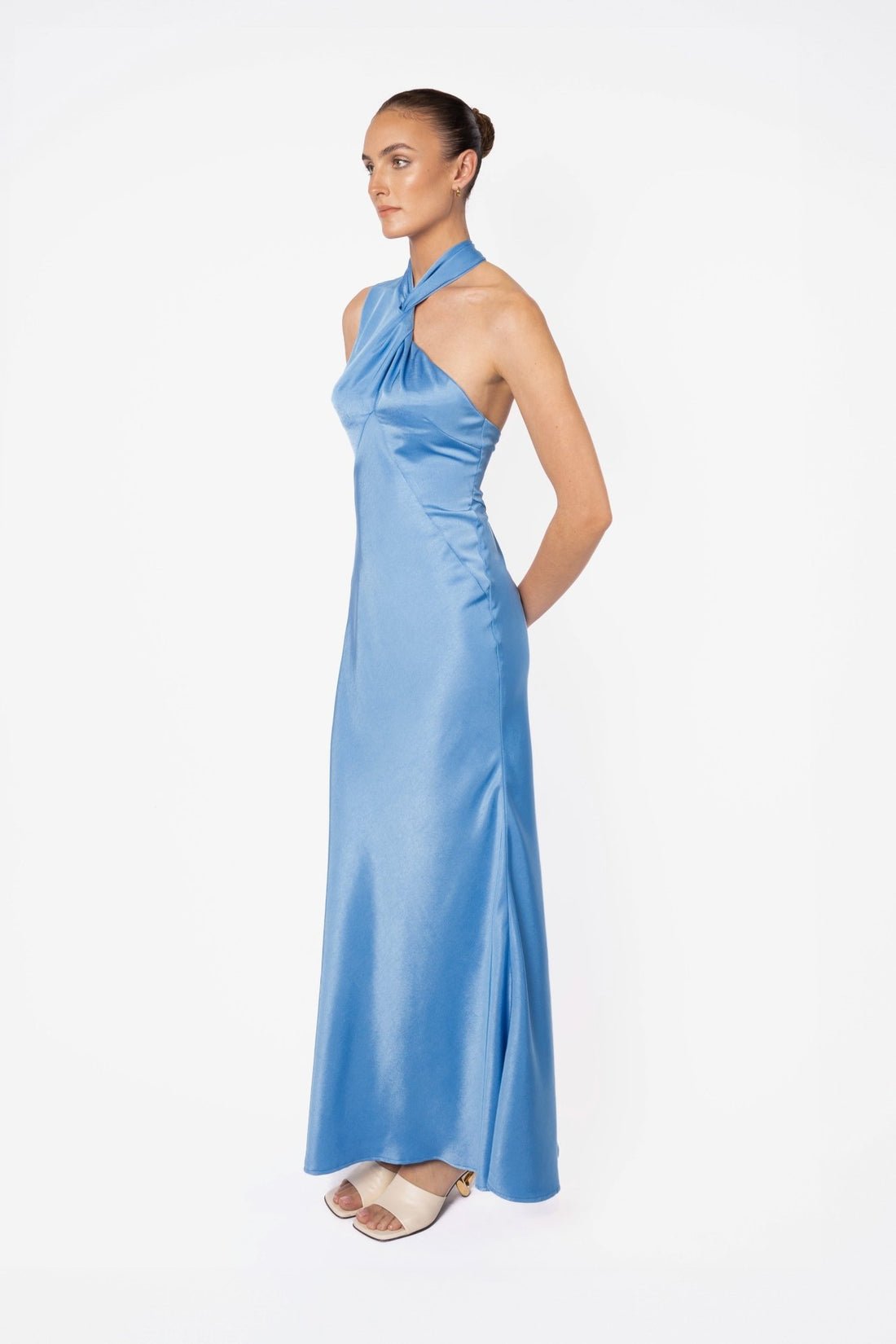 ONE FELL SWOOP GISELE MAXI DRESS - AZZURE photo 5