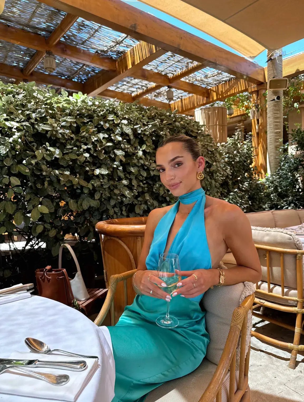 The Wolf Gang Oahu Slip Dress Aquamarine Size M / AU 10 photo 6