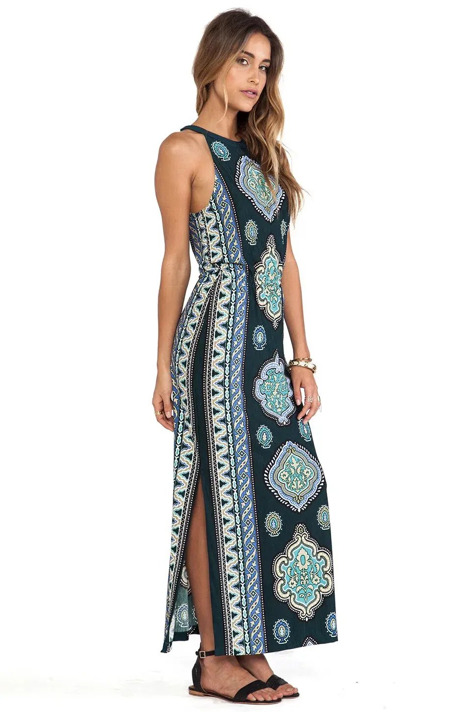 Tigerlily Mughal Midi Dress Print Size 6 photo 2