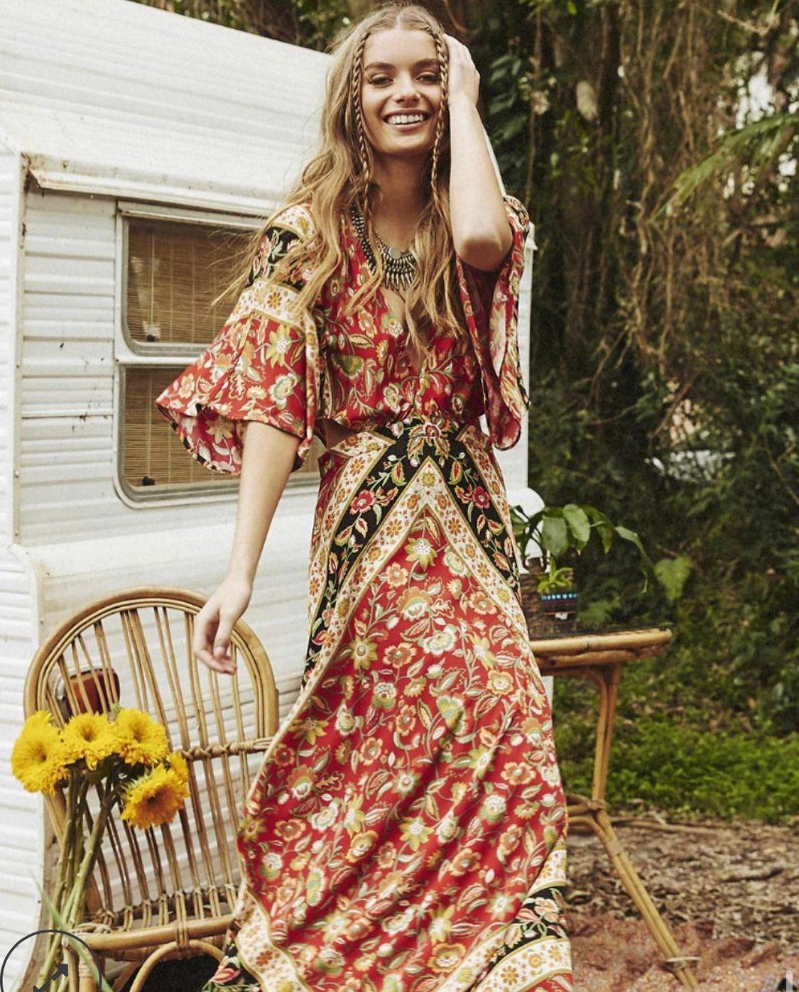 Spell and The Gypsy Lolita Cutout Dress Print Size 8 photo 3