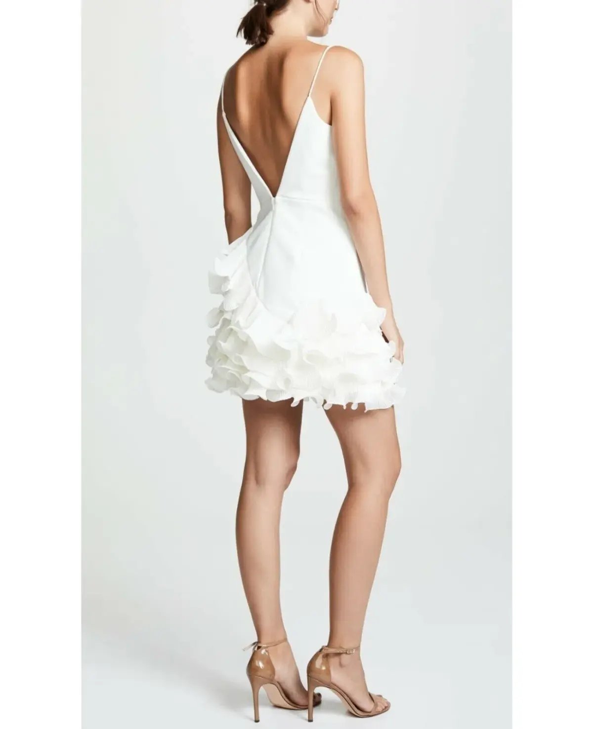Talulah Golda Ruffle Mini Dress White Size 8 photo 3