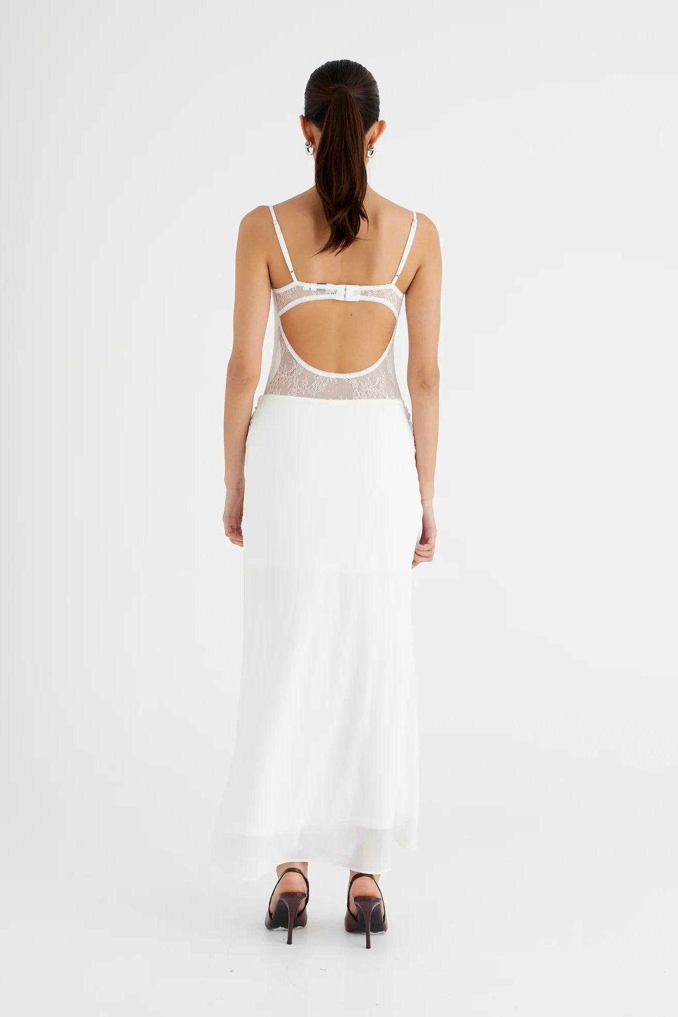 BENNI GABRIEL DRESS - WHITE photo 5