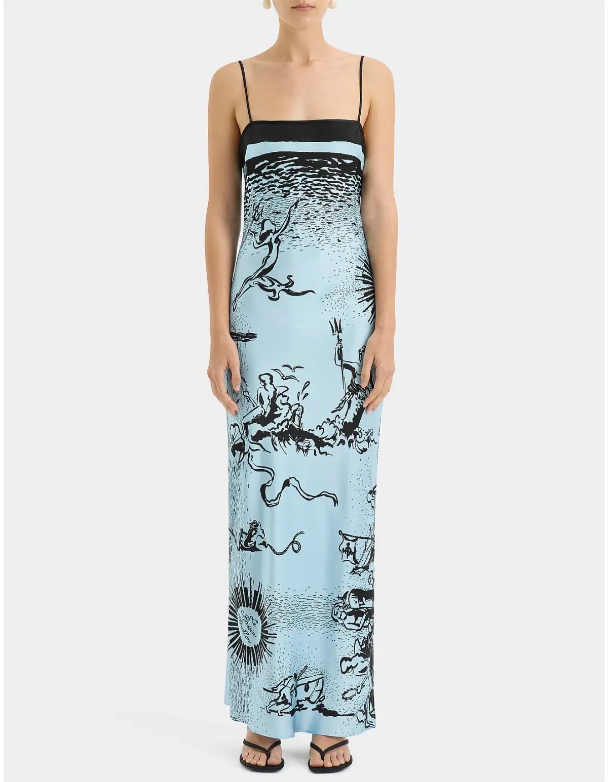 Sir the label Dreamwood Scarf Midi Dress in Brise Soleil Size 2 / AU 10 photo 4