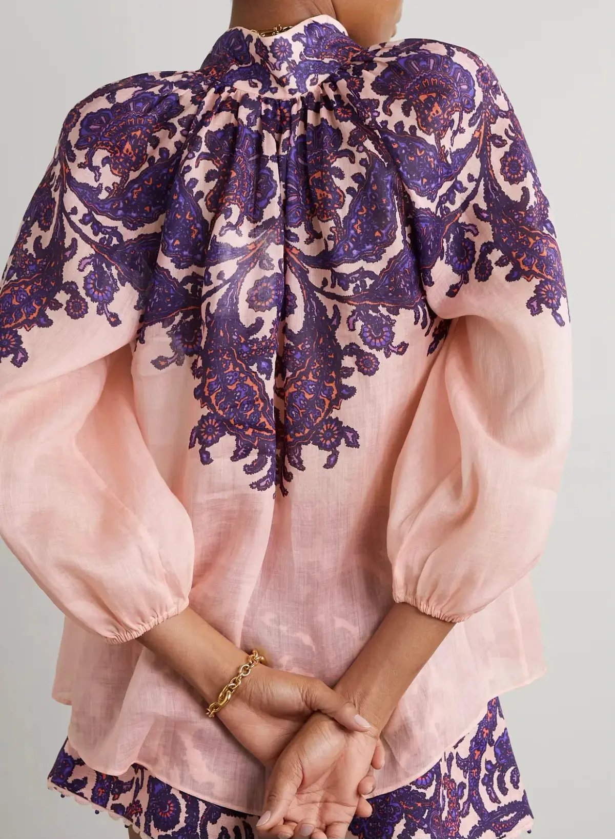 ZIMMERMANN Tiggy Billow Blouse & the Tiggy Frill Hem Midi Skirt (4/AU16) photo 3