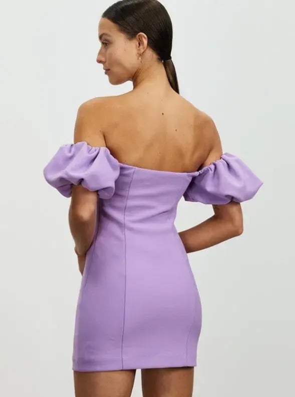 Lover Nicoletta Mini Dress Purple Size 8 photo 3