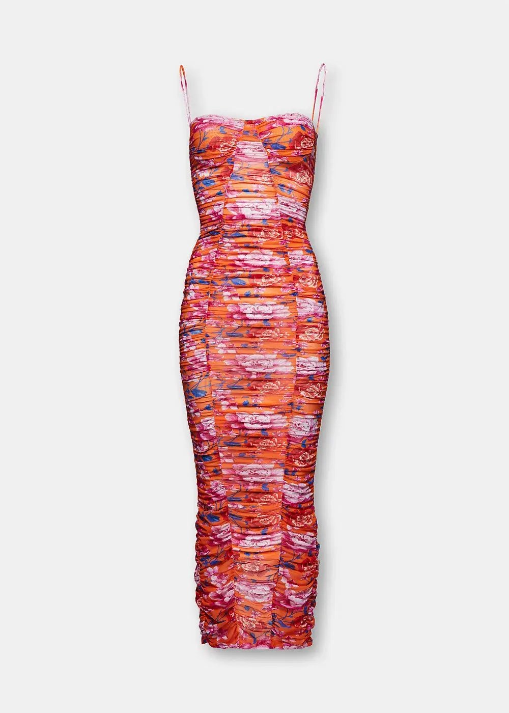 Magda Butrym Rouched Floral Midi Dress Size 40/AU 12 photo 3