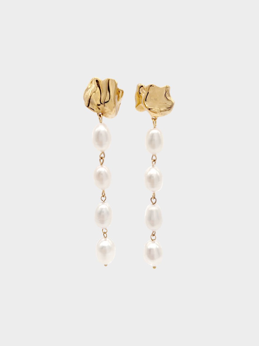 Sterling King Pearl Drip Earrings photo 4
