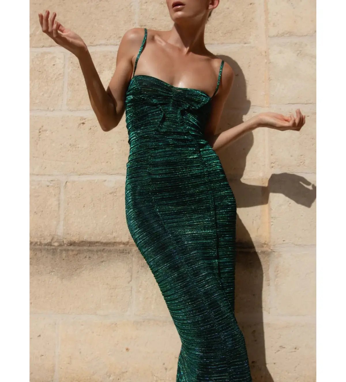 Georgia Hardinge Element Maxi Dress Bottle Green Size AU 10 photo 5