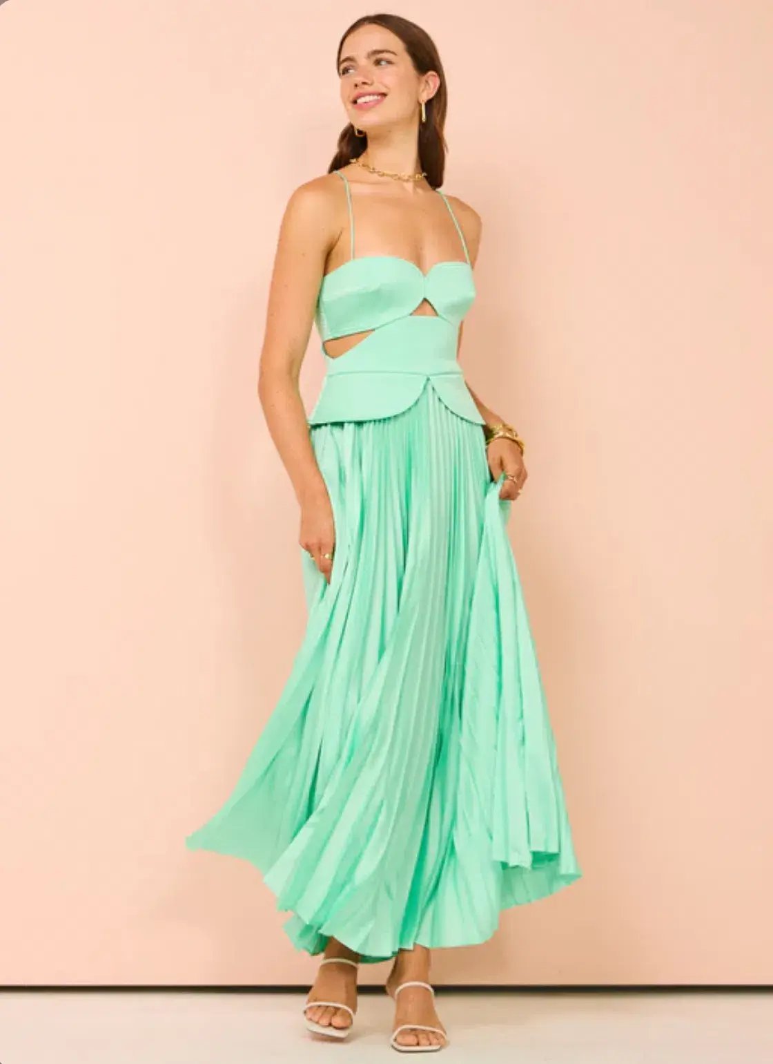 Acler Atholton Midi Dress in Arctic Mint Size 6 photo 2