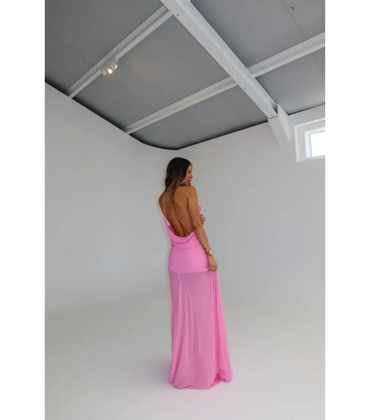 Natalie Rolt Dimity Maxi Gown Pink Size 1 / AU 8 photo 3