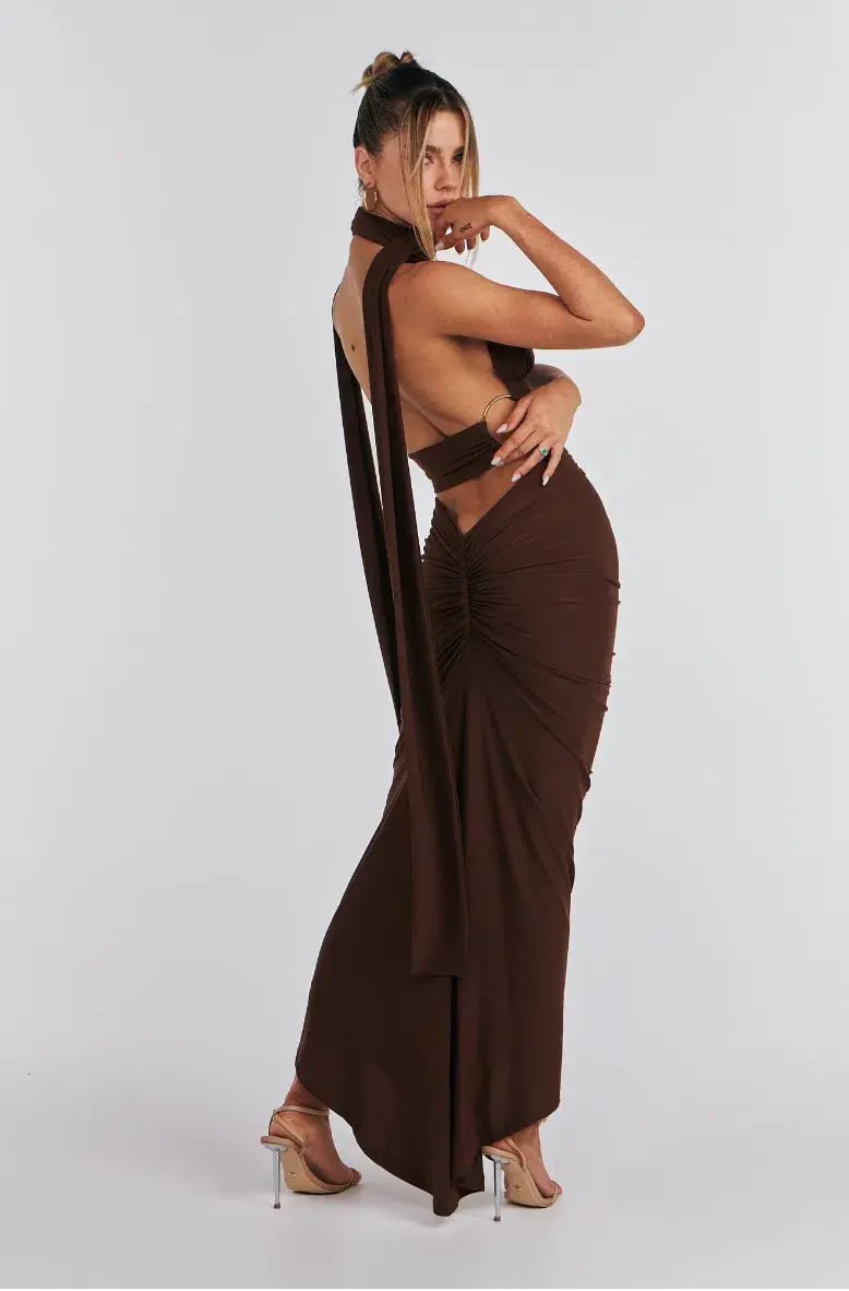 Melani The Label Xara Multiway Two Piece Set Chocolate Size S / AU 8 photo 3