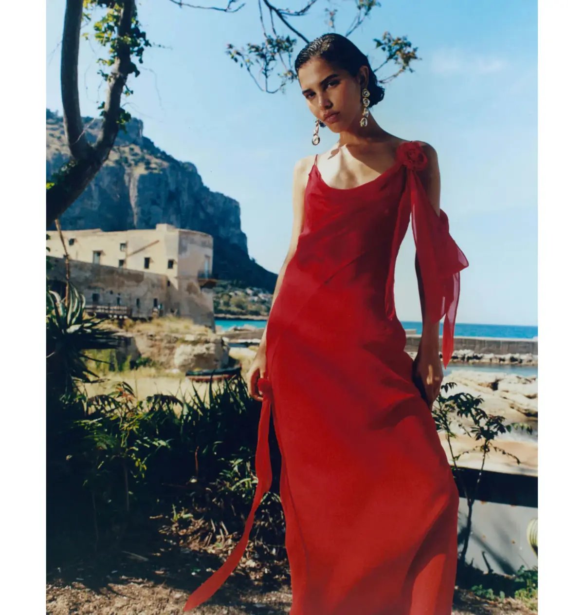 Rat & Boa Sirena Maxi Dress in Red Size M / AU 10 photo 3