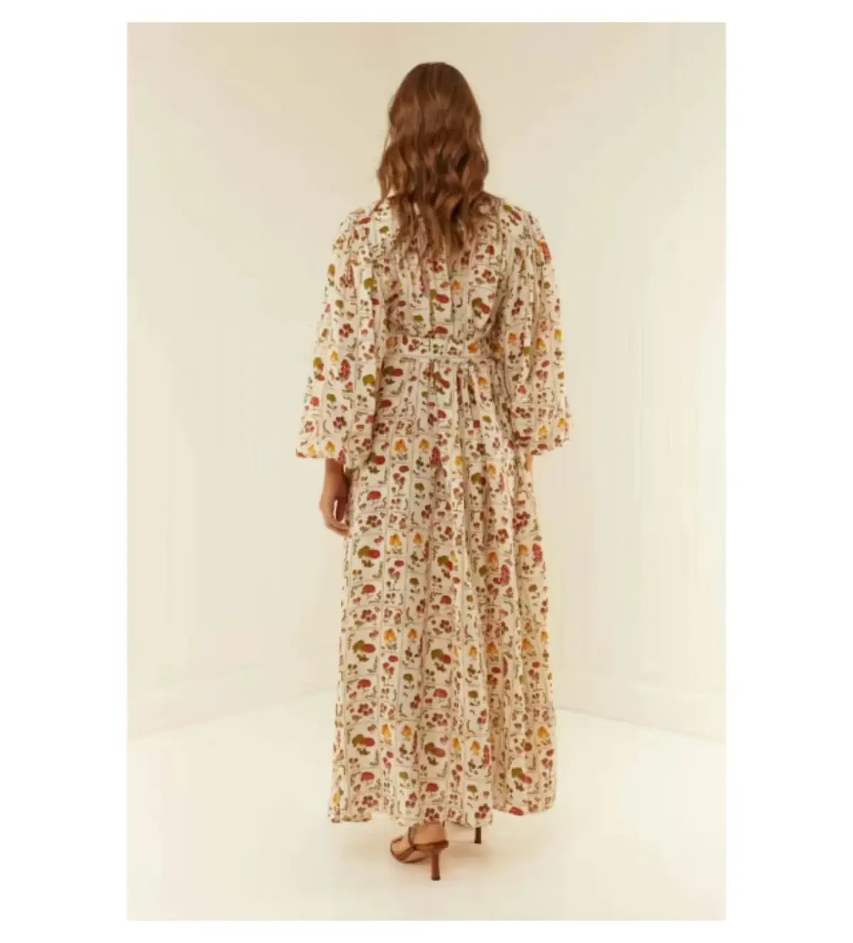 Palm Noosa Noddy Tomato Tiles Maxi Dress Print Size 8 photo 3