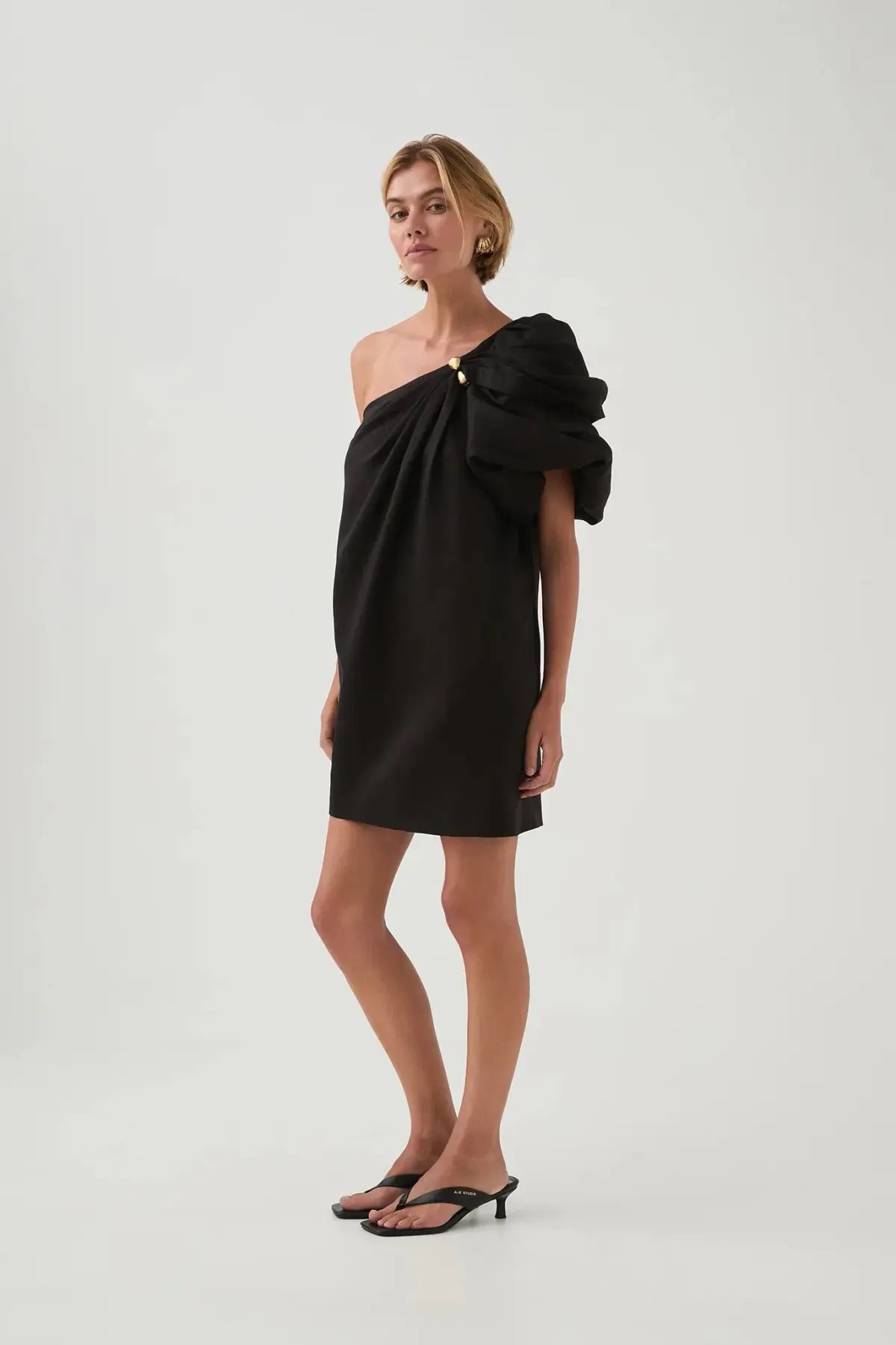Aje Cira Mini Dress / Black / Size 16 photo 2