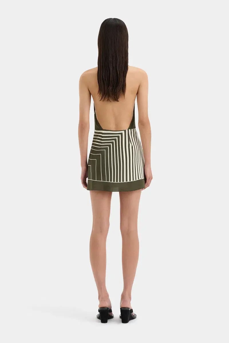 Sir the Label Leilana Mini Dress in Garden Stripe Size 2/Au 10 photo 2