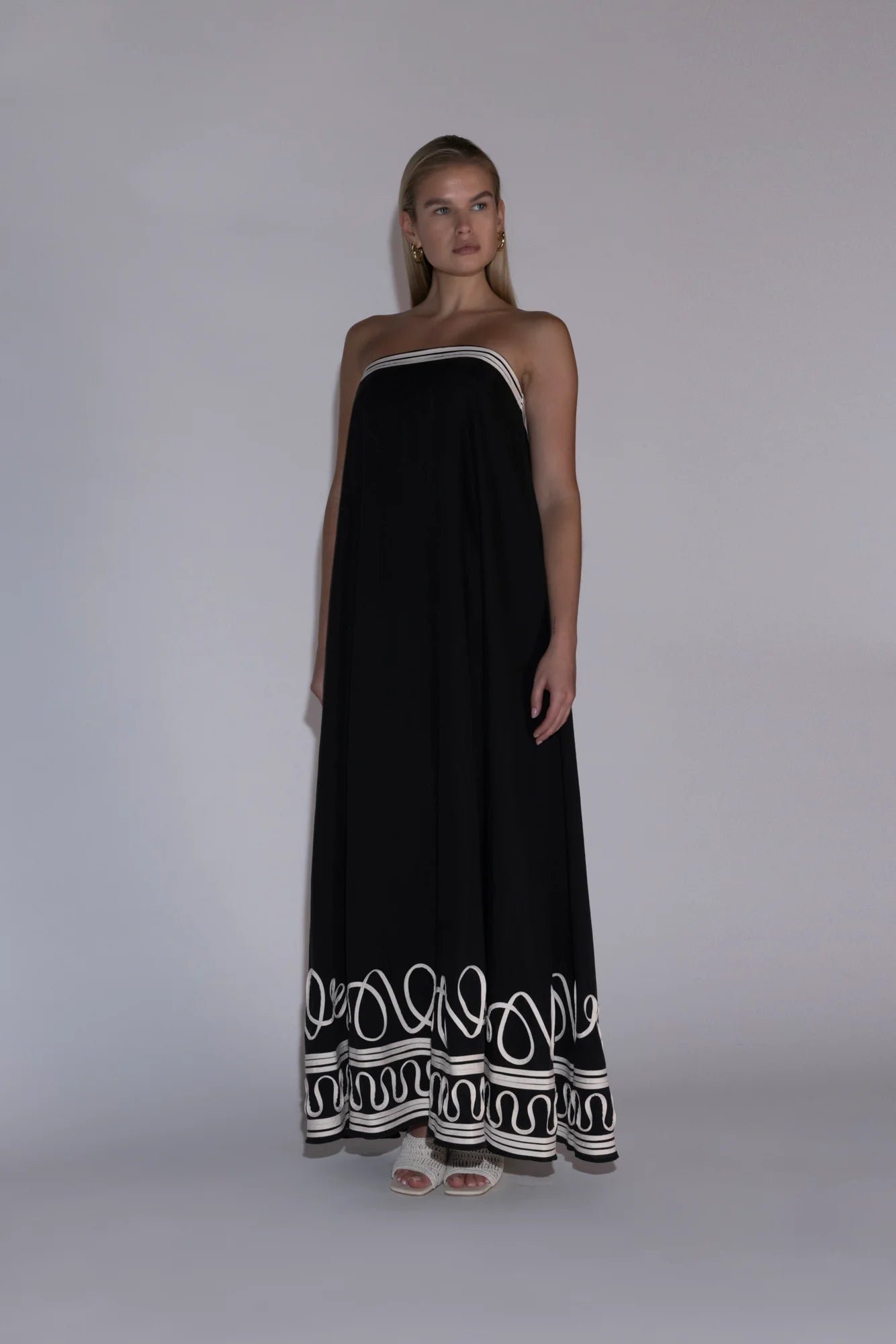 THE WOLF GANG CASELLA MAXI DRESS - NOIR photo 3