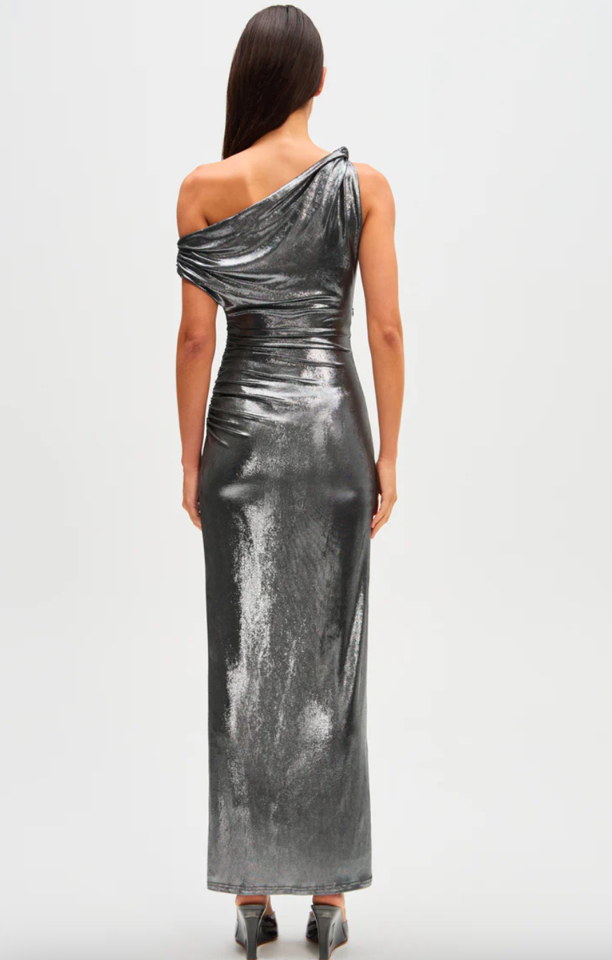 NYRA METALLIC GOWN BY MISHA BROWN photo 5