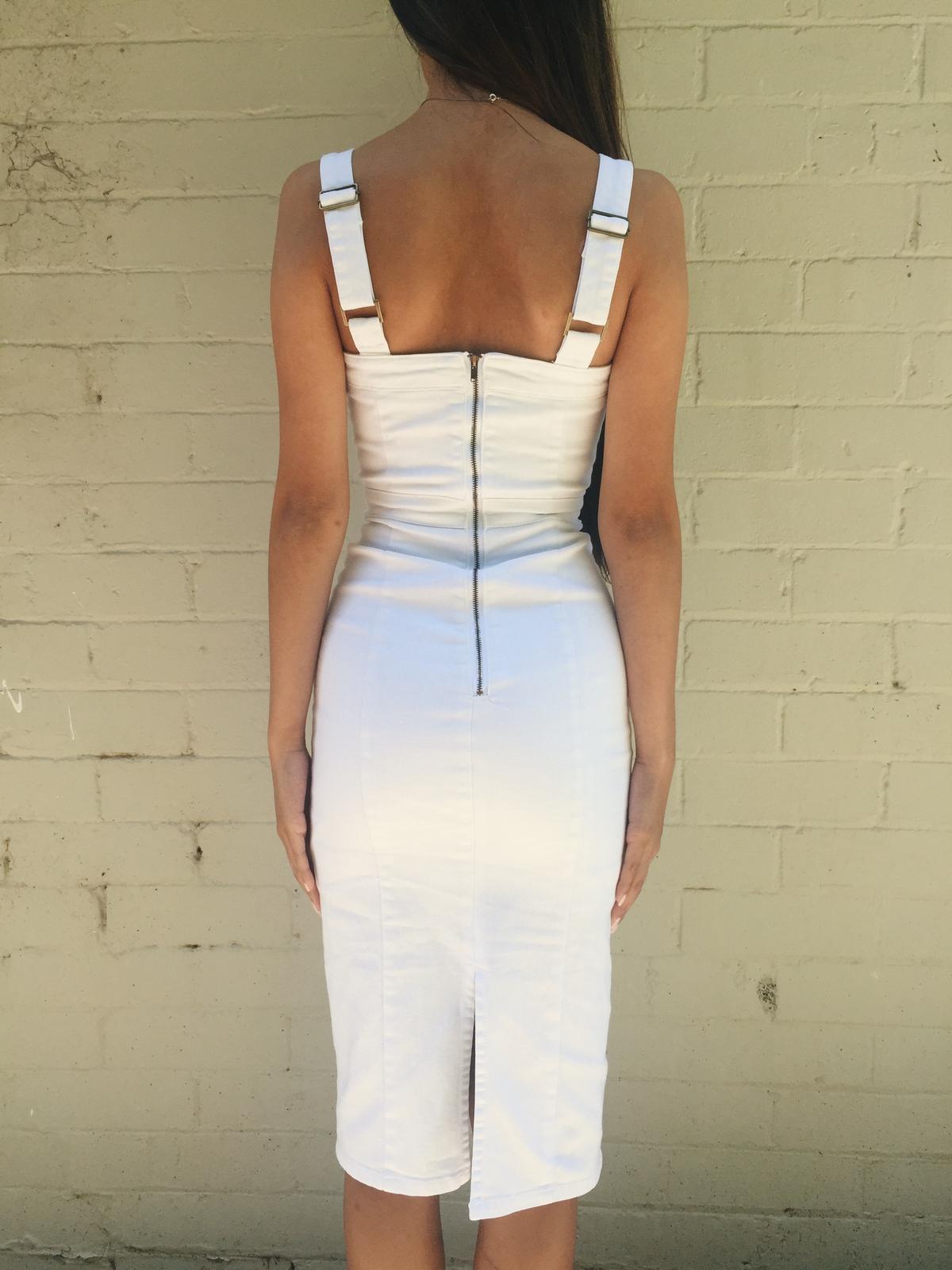 Kookai Casella Dress White Size 6 photo 2