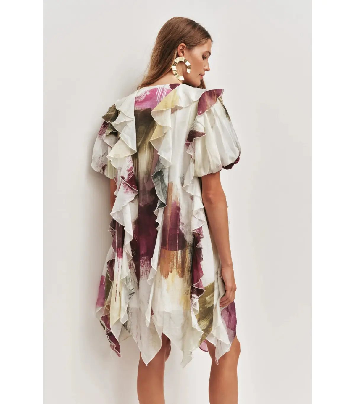 Aje Voyager Mini Dress Impressionist Size AU 6 photo 2